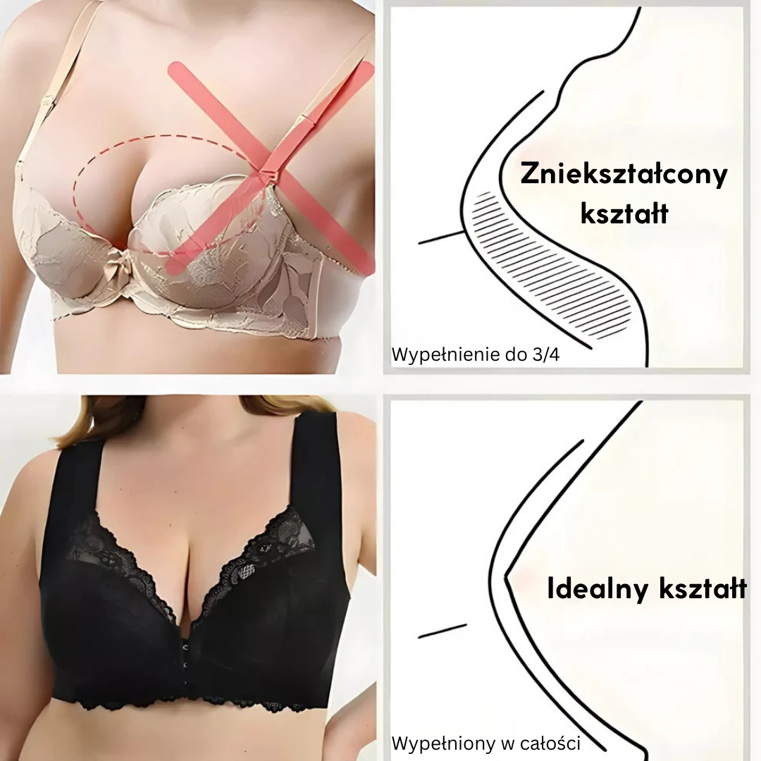 Jasmina™ | Biustonosz chłodzący bez fiszbin z przednim zapięciem