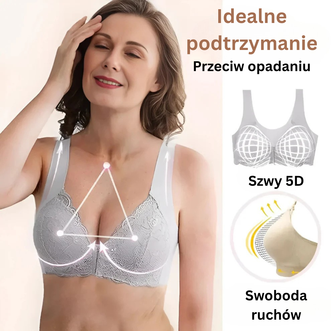 Jasmina™ | Biustonosz chłodzący bez fiszbin z przednim zapięciem