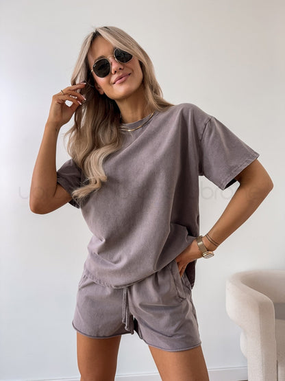 Ilaria™ | Bawełniany zestaw 2-częściowy z szortami
