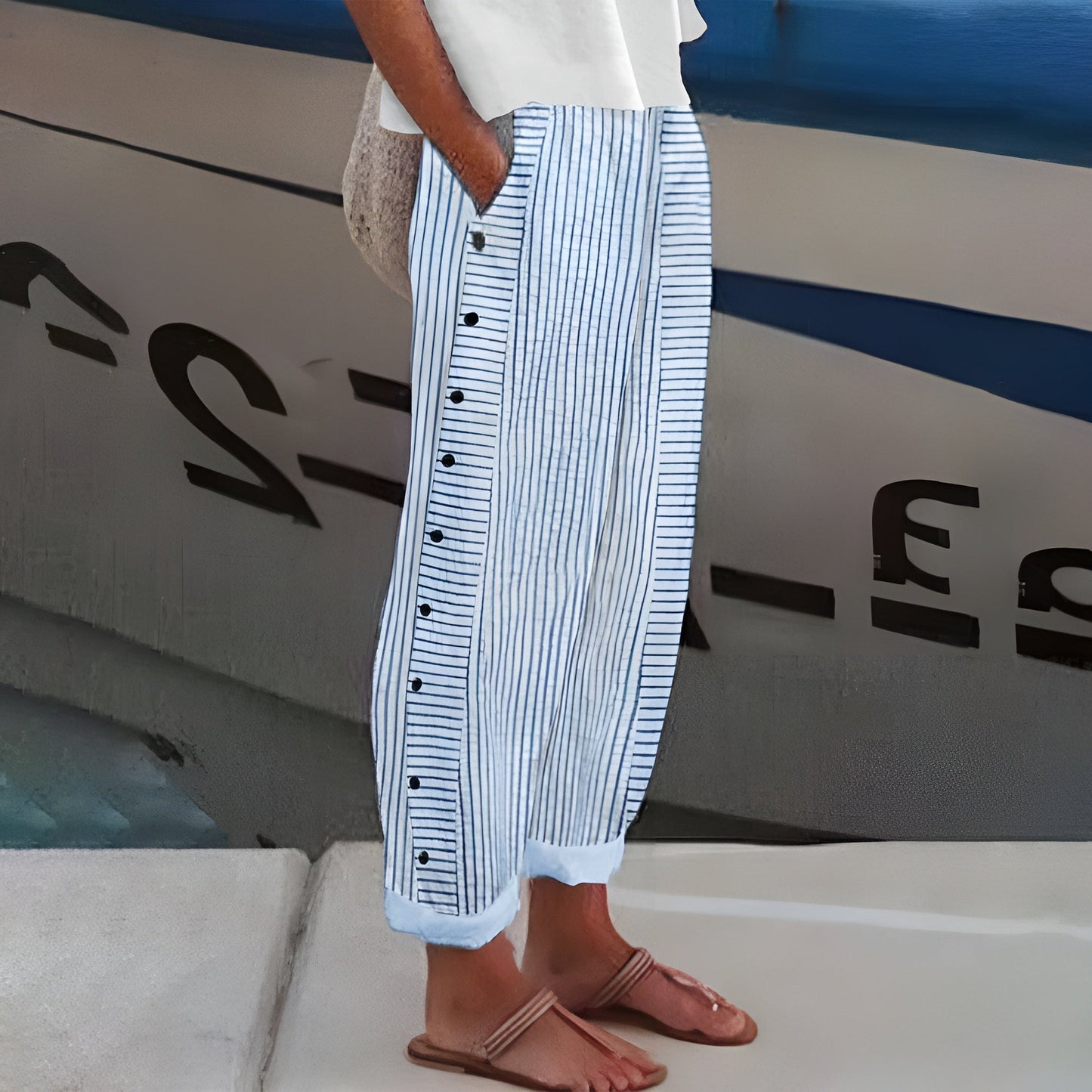 Adelina™ | Lekkie spodnie lniano-bawełniane