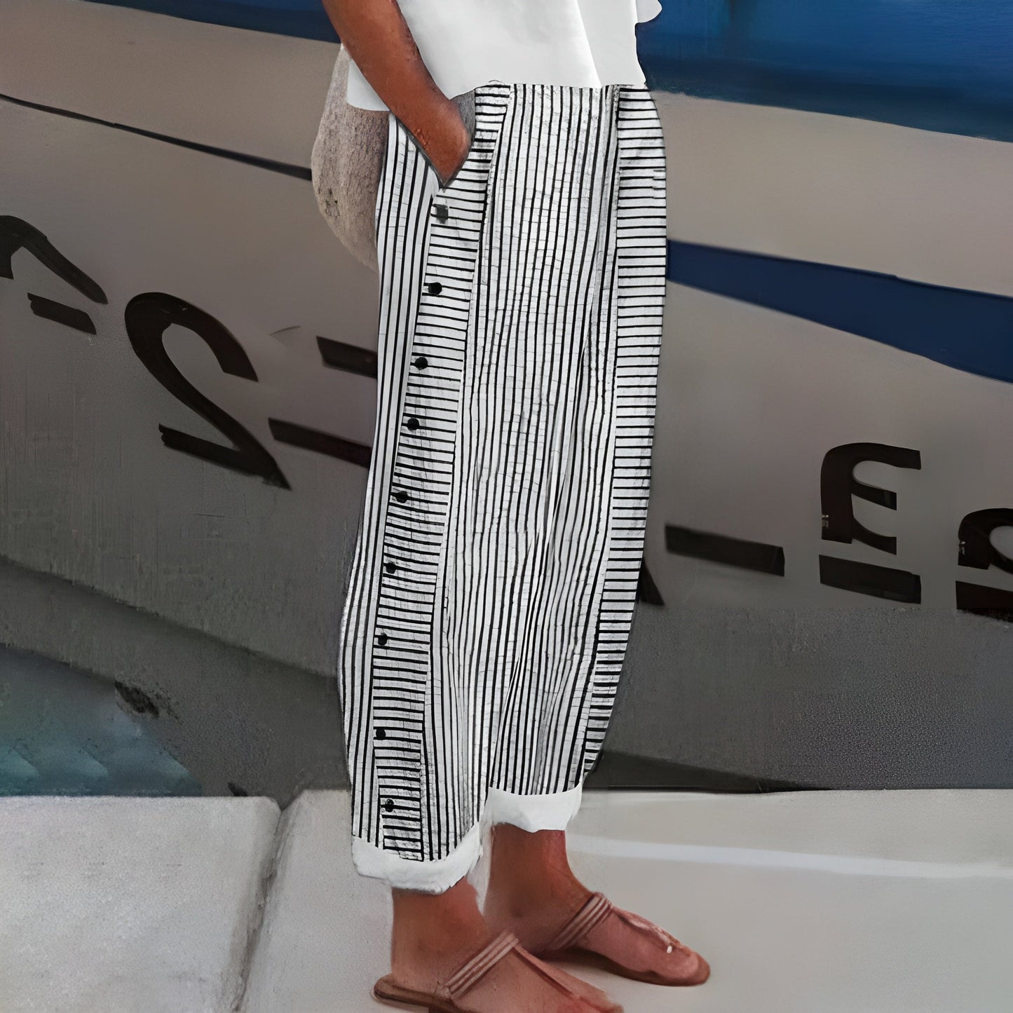 Adelina™ | Lekkie spodnie lniano-bawełniane
