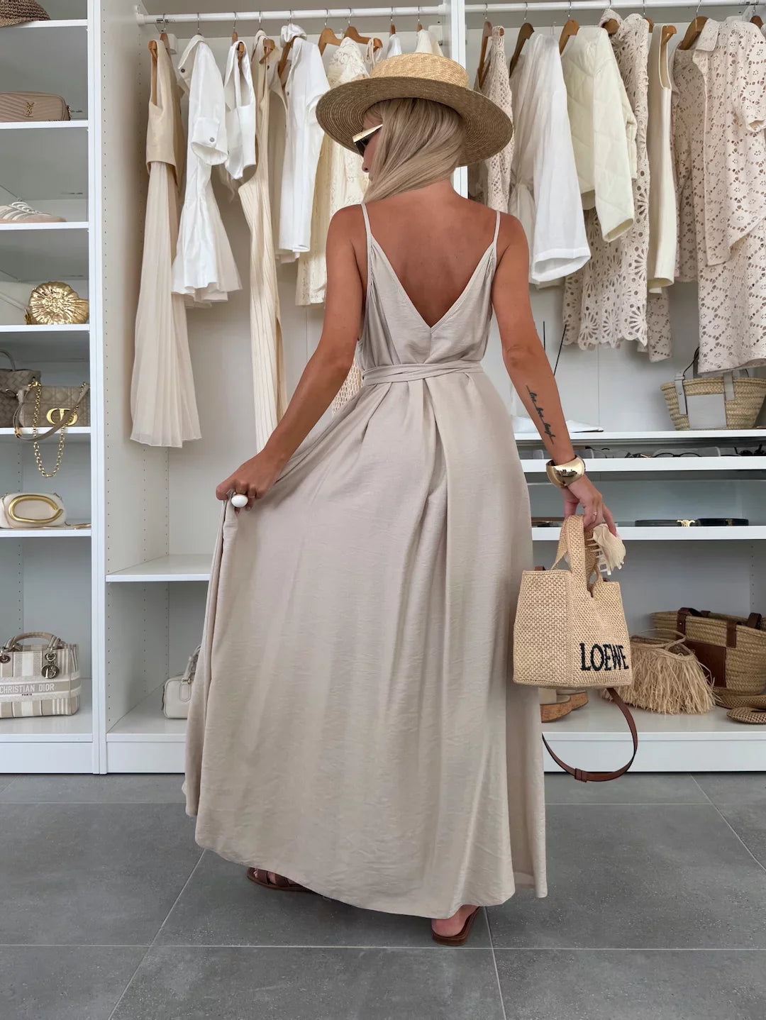 Delfina™ | Zwiewna sukienka maxi z wiskozy
