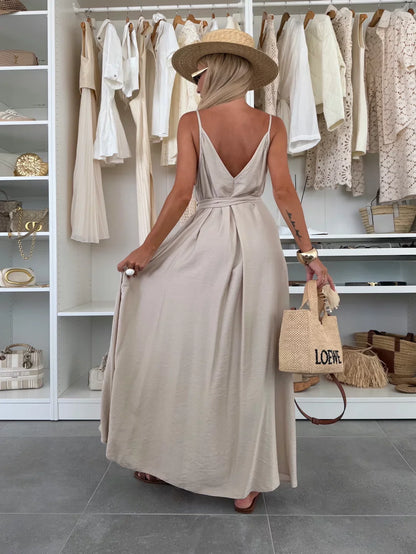 Delfina™ | Zwiewna sukienka maxi z wiskozy