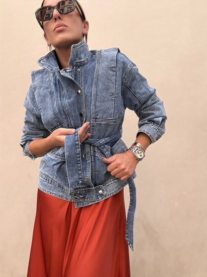 Roksana™ | Oversize kurtka jeansowa