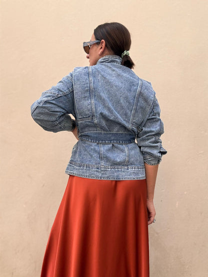 Roksana™ | Oversize kurtka jeansowa