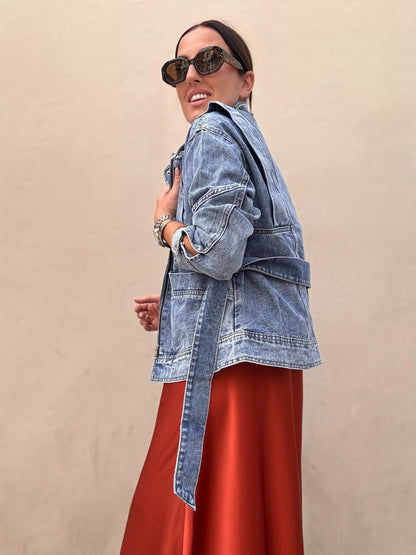 Roksana™ | Oversize kurtka jeansowa