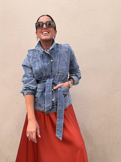 Roksana™ | Oversize kurtka jeansowa